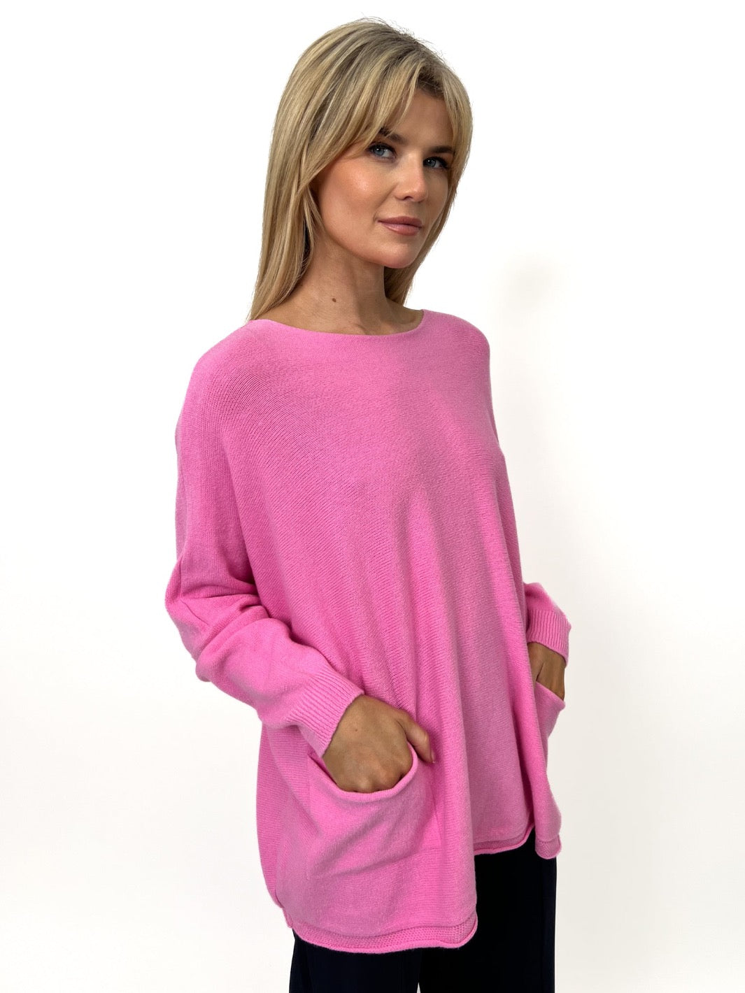 Kate & Pippa Roma Knit Jumper In Pink-Kate & Pippa