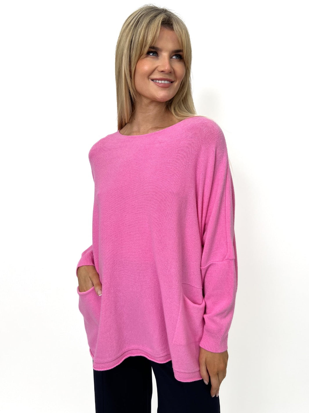 Kate & Pippa Roma Knit Jumper In Pink-Kate & Pippa