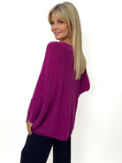 Kate & Pippa Roma Knit Jumper In Plum-Kate & Pippa