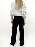 Kate & Pippa Sardinia Button Trousers In Black-Kate & Pippa