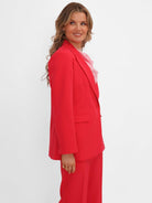 Kate & Pippa Sassari Blazer In Coral-Kate & Pippa