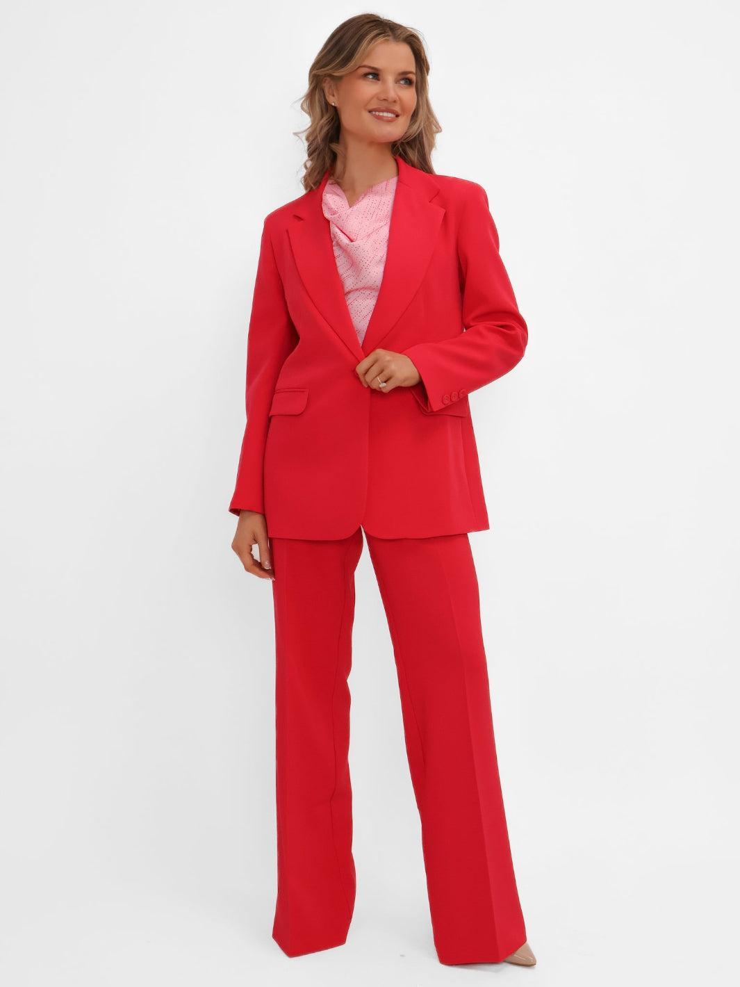 Kate & Pippa Sassari Blazer In Coral-Kate & Pippa