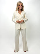 Kate & Pippa Sassari Blazer In Cream-Kate & Pippa