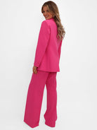 Kate & Pippa Sassari Blazer In Fuchsia Pink-Kate & Pippa