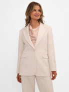 Kate & Pippa Sassari Blazer In Light Beige-Kate & Pippa