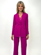 Kate & Pippa Sassari Blazer In Magenta-Kate & Pippa