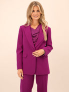 Kate & Pippa Sassari Blazer In Magenta-Kate & Pippa