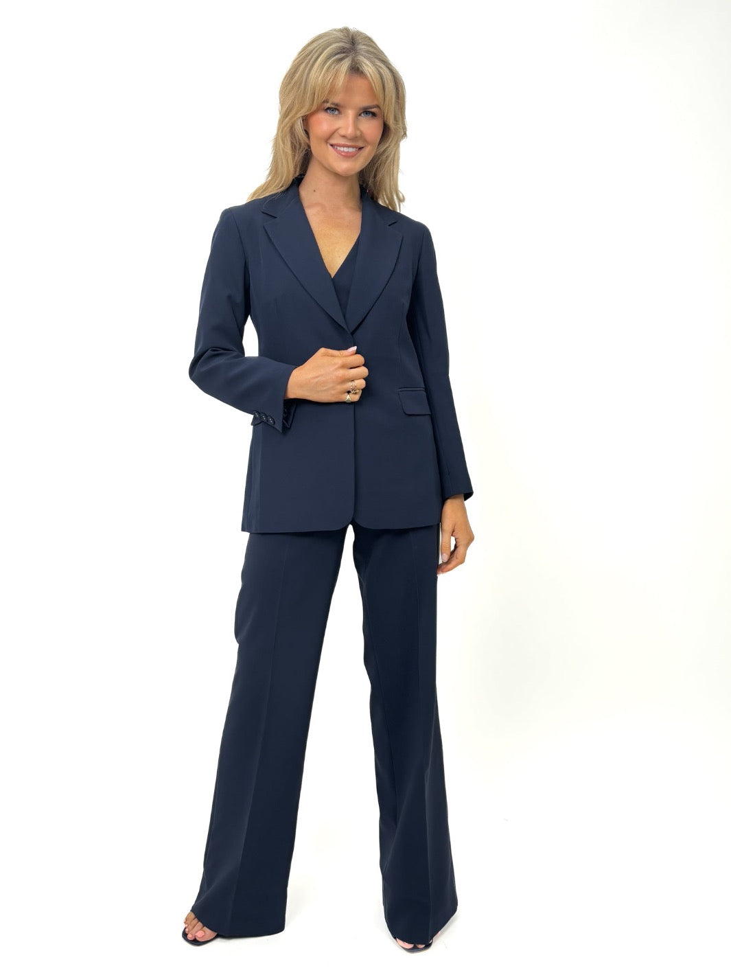 Kate & Pippa Sassari Blazer In Navy-Kate & Pippa