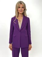 Kate & Pippa Sassari Blazer In Purple-Kate & Pippa