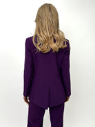 Kate & Pippa Sassari Blazer In Purple-Kate & Pippa