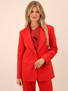 Kate & Pippa Sassari Blazer In Red-Kate & Pippa
