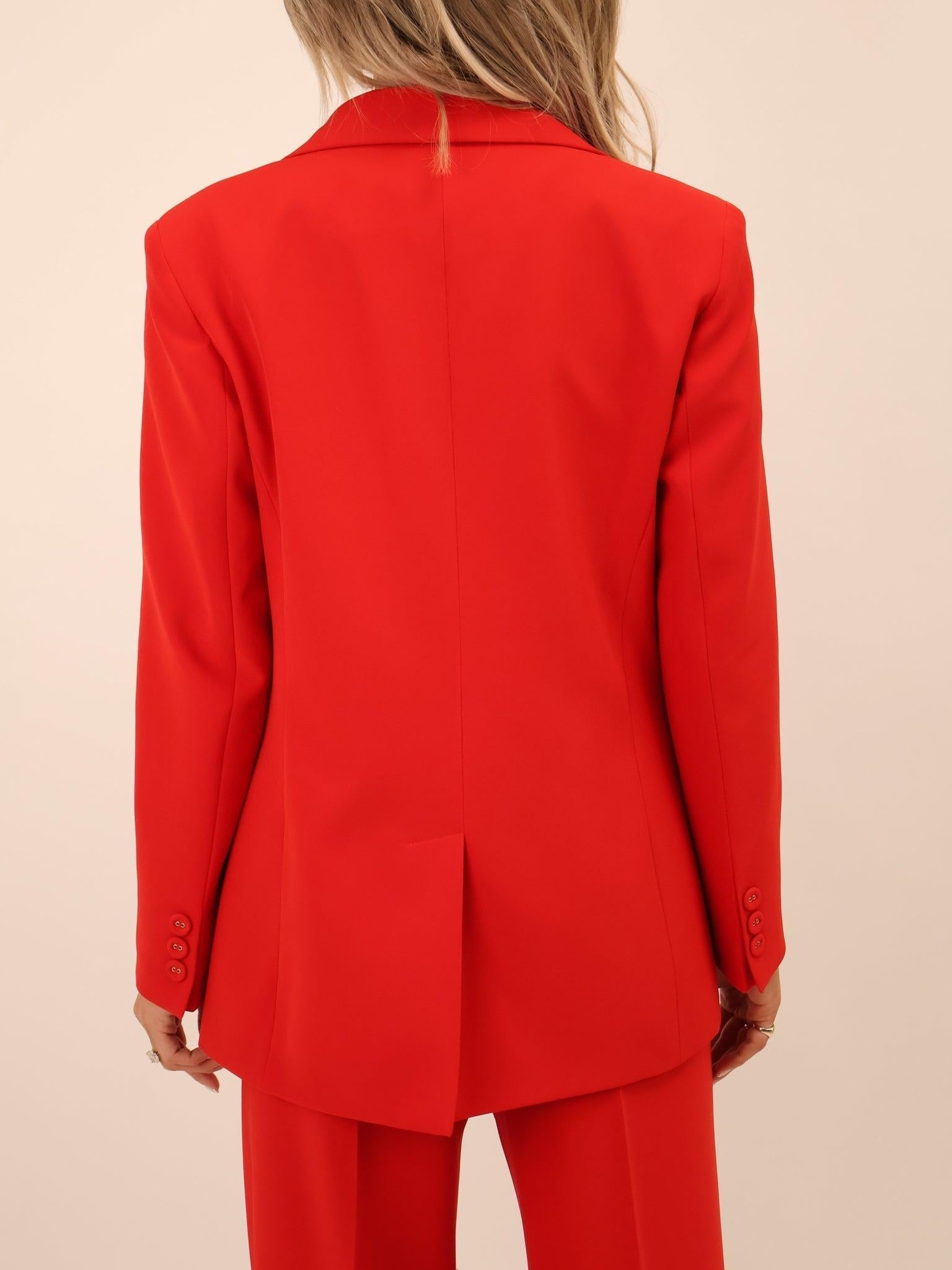 Kate & Pippa Sassari Blazer In Red-Kate & Pippa