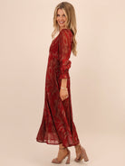 Kate & Pippa Streasa Midi Dress In Red-Kate & Pippa