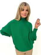 Kate & Pippa Verona Knit Jumper In Forest Green-Kate & Pippa