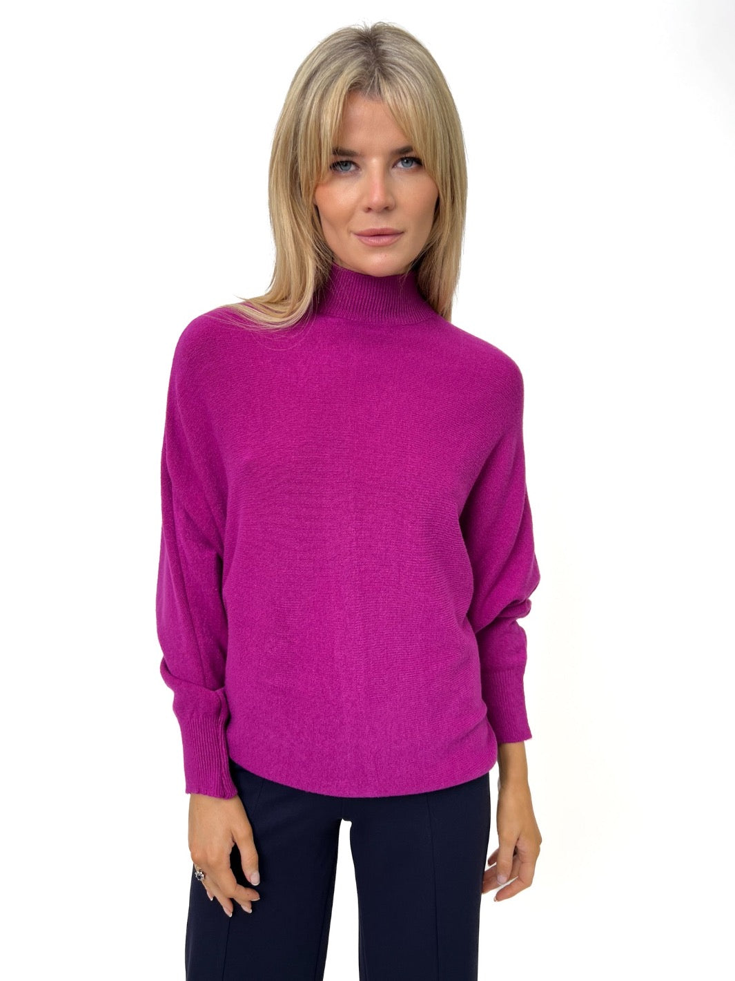 Kate & Pippa Verona Knit Jumper In Plum-Kate & Pippa