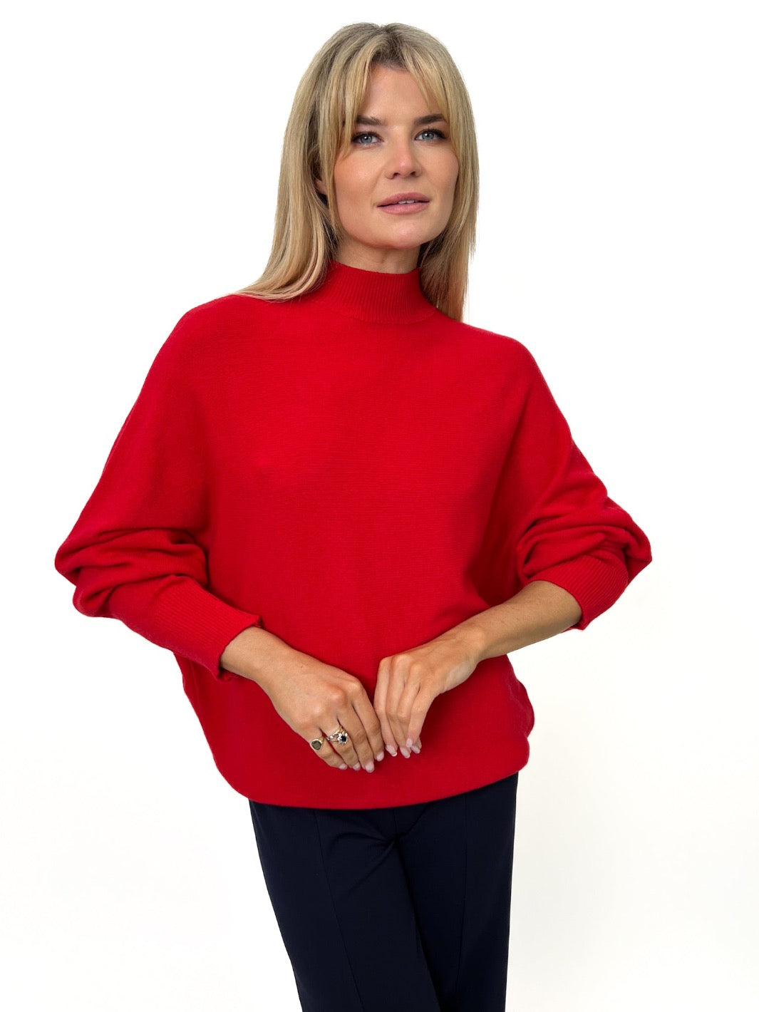 Kate & Pippa Verona Knit Jumper In Red-Kate & Pippa