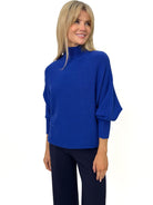 Kate & Pippa Verona Knit Jumper In Royal Blue-Kate & Pippa