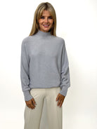 Kate & Pippa Verona Knit Jumper In Silver-Kate & Pippa