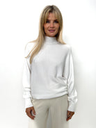 Kate & Pippa Verona Knit Jumper In White-Kate & Pippa