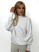 Kate & Pippa Verona Knit Jumper In White-Kate & Pippa