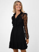 Kate & Pippa Vicky Mini Dress In Black-Kate & Pippa Autumn/Winter Ladies Clothing