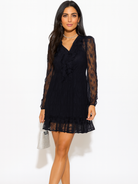 Kate & Pippa Vicky Mini Dress In Black-Kate & Pippa Autumn/Winter Ladies Clothing