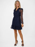 Kate & Pippa Vicky Mini Dress In Navy-Kate & Pippa Autumn/Winter Ladies Clothing