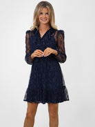 Kate & Pippa Vicky Mini Dress In Navy-Kate & Pippa Autumn/Winter Ladies Clothing