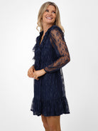 Kate & Pippa Vicky Mini Dress In Navy-Kate & Pippa Autumn/Winter Ladies Clothing