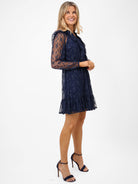 Kate & Pippa Vicky Mini Dress In Navy-Kate & Pippa Autumn/Winter Ladies Clothing