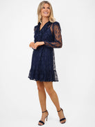 Kate & Pippa Vicky Mini Dress In Navy-Kate & Pippa Autumn/Winter Ladies Clothing