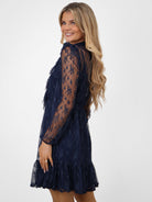 Kate & Pippa Vicky Mini Dress In Navy-Kate & Pippa Autumn/Winter Ladies Clothing