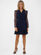 Kate & Pippa Vicky Mini Dress In Navy-Kate & Pippa Autumn/Winter Ladies Clothing