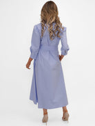 Kate & Pippa Victoria Midi Dress In Light Blue-Kate & Pippa