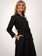 Kate & Pippa Victoria Taffeta Maxi Dress In Black-Kate & Pippa Autumn/Winter Ladies Clothing