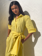 Kate & Pippa Whitney Midi Dress In Yellow-Kate & Pippa