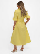 Kate & Pippa Whitney Midi Dress In Yellow-Kate & Pippa