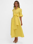 Kate & Pippa Whitney Midi Dress In Yellow-Kate & Pippa