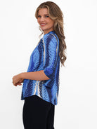 Kate & Pippa Zip Top In Royal Blue-Kate & Pippa