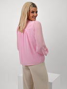 Kate & Pippa Heidi Top In Light Pink-Kate & Pippa