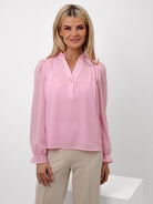 Kate & Pippa Heidi Top In Light Pink-Kate & Pippa