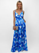 Kate & Pippa Lola Maxi Dress In Blue-Kate & Pippa