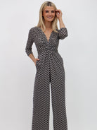 Kate & Pippa Sophia Jumpsuit In Black Print-Kate & Pippa