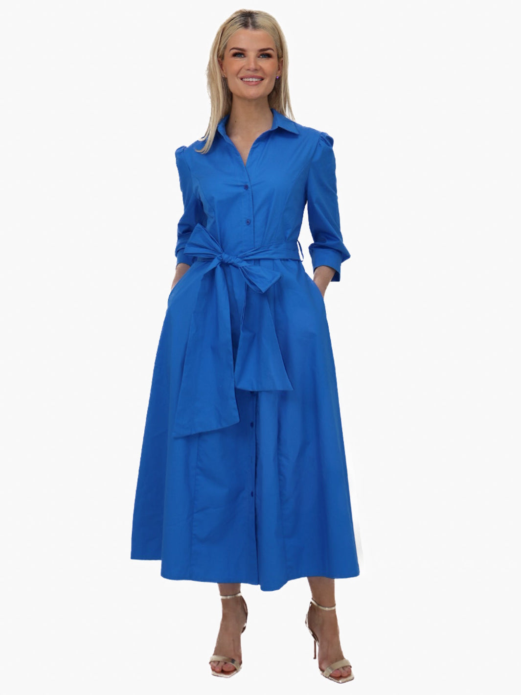 Kate & Pippa Victoria Maxi Dress In Blue-Kate & Pippa